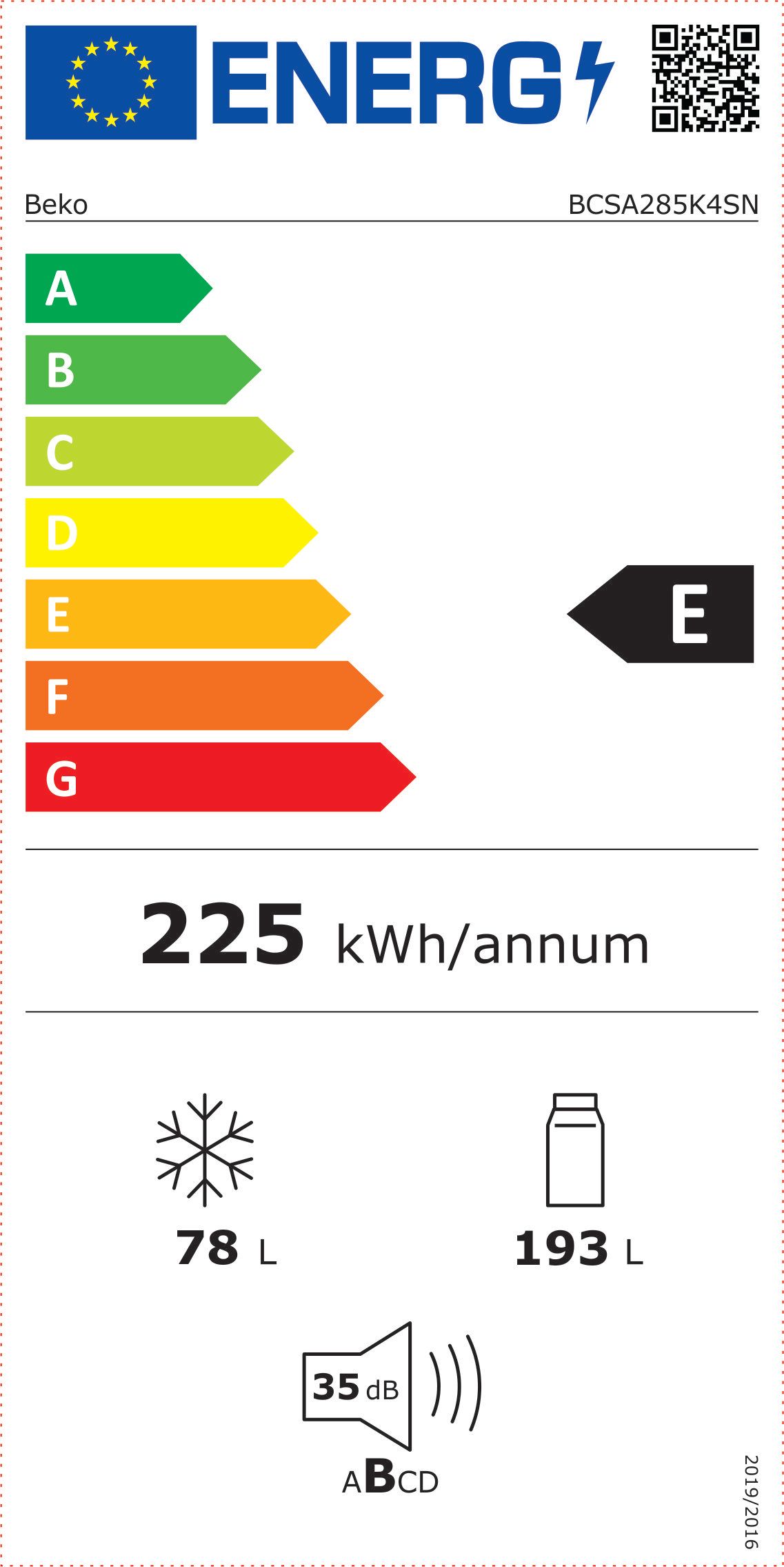 SK-E-G-A Energy Label